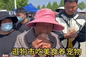 每逢周六逛狗市，凉皮卷菜美味解腻，买两只鸳鸯回家养，充实得很