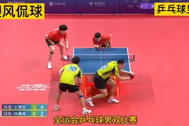 马龙再夺一冠！全运会男双决赛，马龙王楚钦组合4-0横扫夺冠！视频封面