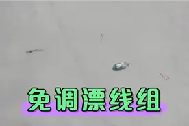 免调漂线组真地是傻瓜线组吗？清楚钩饵的几种状态，可灵活运用