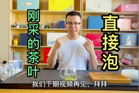 刚采的茶叶能直接泡着喝吗？这滋味一言难尽啊，青草味太上头视频封面