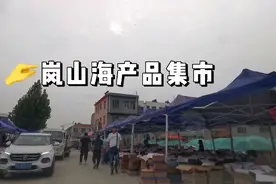 山东岚山一块空地自发形成的海货集市价廉物美，但是只批发不零售视频封面