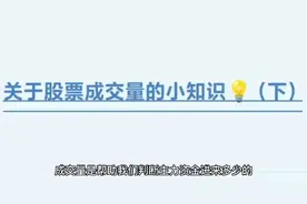 三十秒学会股票成交量怎么看视频封面