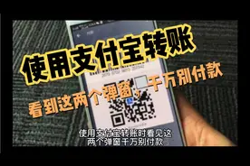 支付宝转账时如果弹出两个弹窗千万别付款。视频封面