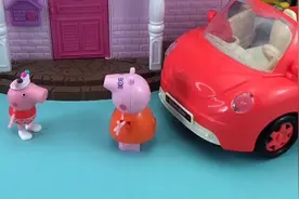 猪妈妈去超市，佩奇在家锁好门不让陌生人进