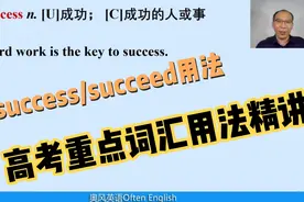 高考重点词汇用法精讲－success／succeed用法视频封面