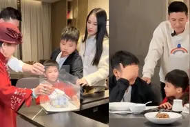 杨子一家四口为母亲庆生，黄圣依小儿子给奶奶做蛋糕视频封面