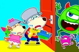 可乐里加了薄荷糖再拧上瓶盖，气体大爆炸让怪兽们四散而逃~