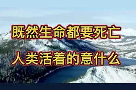 既然生命都要死亡，人类活着的意义是什么，看完之后豁然开朗。