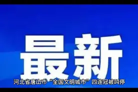 唐山“全国文明城市”资格被叫停视频封面