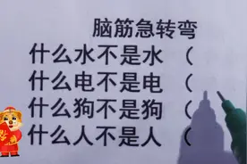 脑筋急转弯，什么水不是水，什么电不是电，什么狗不是狗，猜一猜
