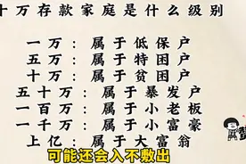 你的家庭存款属于什么级别？天呀，原来我是属于贫困户！视频封面