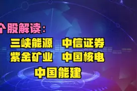 解读：中国能建  三峡能源  中信证券 中国核电 紫金矿业视频封面