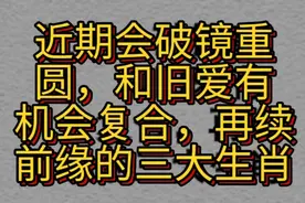 近期会破镜重圆，和旧爱有机会复合，再续前缘的几大生肖。视频封面