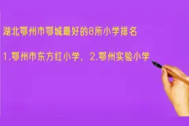 湖北鄂州市鄂城最好的8所小学排名，有你的学校吗视频封面