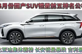 4月份销量最高的国产SUV，比亚迪集体霸榜，长安暴跌，吉利最惨！视频封面
