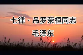 毛主席诗词诵读《七律•吊罗荣桓同志》沉郁悲壮，情深意切！视频封面