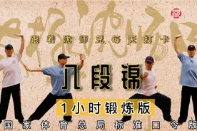 “一小时锻炼版八段锦”跟着沈师兄每天打卡，每次40至60分钟更佳视频封面