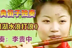 笛子大师李贵中精彩独奏《洪湖水浪打浪》，笛声悠悠，超级好听！视频封面