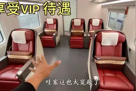第一次坐高铁的商务座，全程享受vip待遇，这钱花得值！视频封面