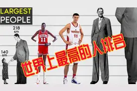 人类巨人排名，姚明也只能屈居中间位置，最高的接近3米视频封面