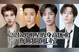 22位男明星的身高体重，看看你家爱豆是不是最高最重的？视频封面