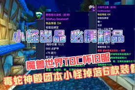 燃烧的远征：P2阶段毒蛇团本小怪掉落6款装备，小怪出品必属精品视频封面