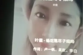 歌曲:《杨花落尽子规啼 》。视频封面