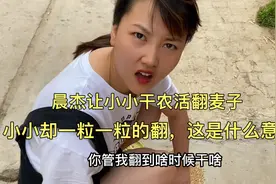 晨杰让小小干农活翻麦子，小小却一粒一粒的翻，这是什么意思？视频封面