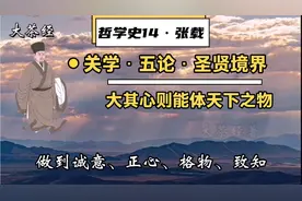 哲学史·张载：关学，为天地立心，为生民立命，愿人做到圣贤境界视频封面