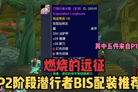 燃烧的远征：P2阶段潜行者BIS配装推荐，其中五件来自P1阶段视频封面