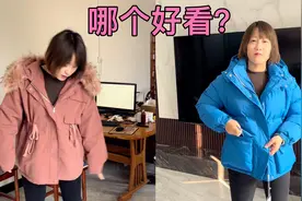40岁穿粉色衣服，静静买了两件让老公选，老公非说便宜的好看视频封面