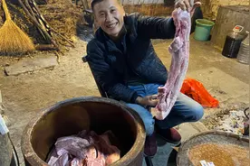 湖南大山降温结冰，秦歌去赶集买肉回来腌制，做正宗的湘西腊肉视频封面