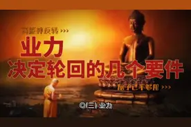佛教与人生 决定轮回的几个要件 业力视频封面