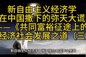 新自由主义经济学家们在世界上撒下的弥天大谎#历史 #财经视频封面