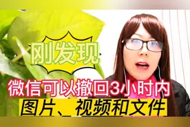 微信可以撤回3小时内的聊天记录，你知道吗？赶快告诉家人