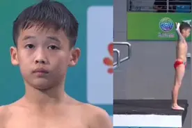 见过这么小的男孩跳水么？观众：水花消失术视频封面