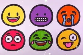 教孩子画表情包并涂色视频封面