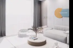 装修:进门就是客厅，做个玄关柜来隔断，通透又美观视频封面