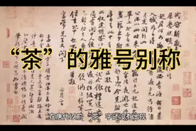 “茶”的雅号别称视频封面