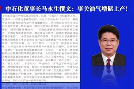 中石化一把手撰写重要文章视频封面