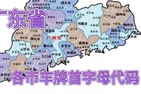 广东省  各市  车牌  首字母代码  欢迎补充指正视频封面