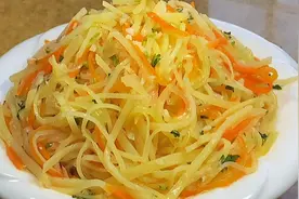 酒店经典菜“凉拌三丝”在家也可以做，清脆爽口做法简单一学就会视频封面