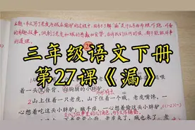 三年级语文下册第27课《漏》课文讲解视频封面