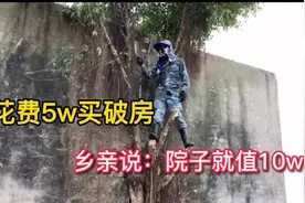 花5万买下农村废弃老房，乡亲说光这大庭院就值10万！是真的么？视频封面