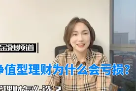 低风险净值型理财为什么还亏损了？视频封面