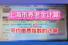 上海市养老金计算方法（1）平均缴费指数的计算视频封面