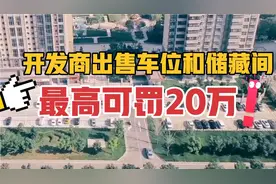 开发商出售车位和储藏间，如果签的是使用协议，最高可罚20万！视频封面