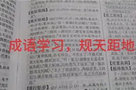 成语学习，规天距地视频封面