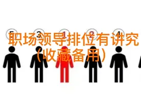 职场职务排位有讲究（收藏备用）视频封面