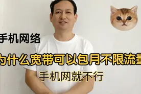 为什么宽带可以包月不限流量，手机网为什么要限速，你又学知识了视频封面